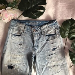 American Eagle Distressed Boyfriend Jeans